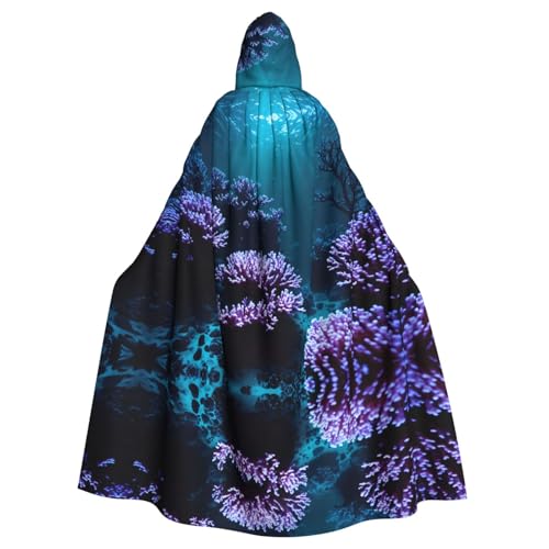 YYHHAOFA Mysterious Underwater Prints Halloween Adult Hooded Cloak for Party Decoration Cosplay Costumes Stage Maskerade von YYHHAOFA