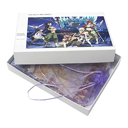 Puzzle 1000 Teile，Anime Fairy Tail，Papp- Adult Toys Dekompressionsspiel（38x26cm）-7 von YYHMKB