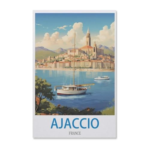 1000 Stück，Ajaccio，Puzzle Für Erwachsene Lernspielzeug Für Kinder Kreative Spiele Unterhaltung Holz Puzzles Home Decor（75x50cm）-H3 von YYHMKBYY