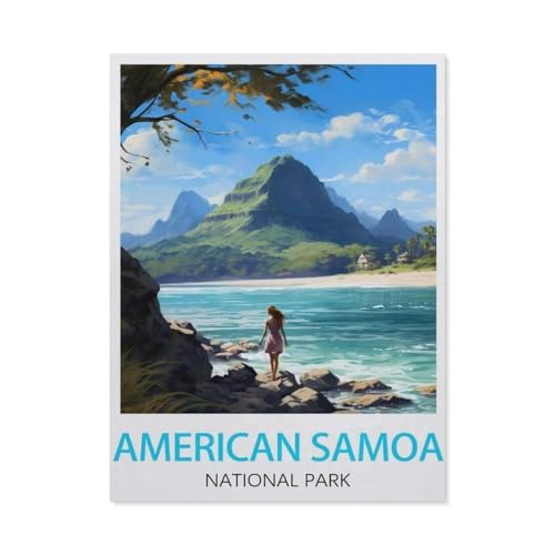 1000 Stück，Amerikanisch-Samoa-Nationalpark-Poster，Puzzle Für Erwachsene Lernspielzeug Für Kinder Kreative Spiele Unterhaltung Papier Puzzles Home Decor（38x26cm）-BC84 von YYHMKBYY