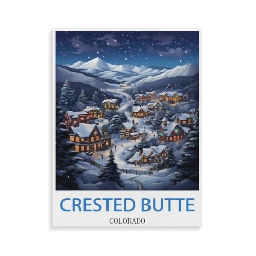 1000 Stück，Crested Butte Colorado，Puzzle Für Erwachsene Lernspielzeug Für Kinder Kreative Spiele Unterhaltung Holz Puzzles Home Decor（75x50cm）-N63 von YYHMKBYY