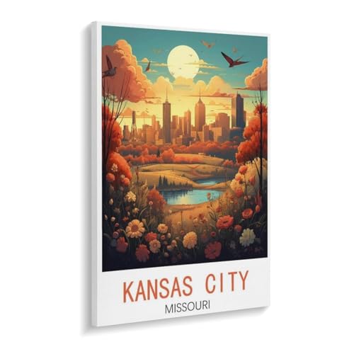 1000 Stück，Kansas City Missouri，Puzzle Für Erwachsene Lernspielzeug Für Kinder Kreative Spiele Unterhaltung Holz Puzzles Home Decor（75x50cm）-V79 von YYHMKBYY