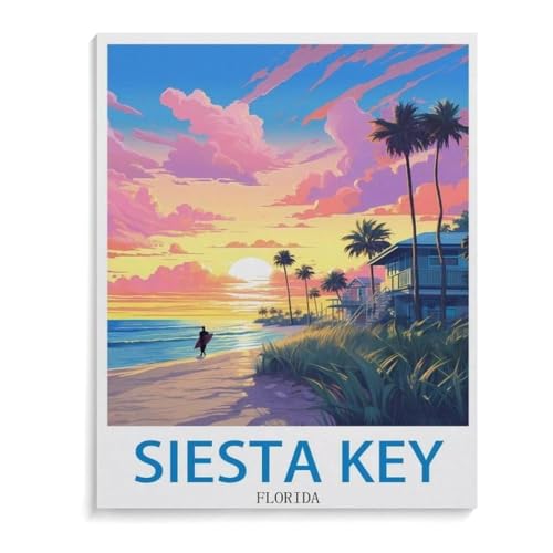 1000 Stück Puzzle， Siesta Key Florida，Erwachsene Holz Puzzles, Kinder Entdecken Sie Kreativität Wandkunst Dekor Spielzeug（75x50cm）-I33 von YYHMKBYY