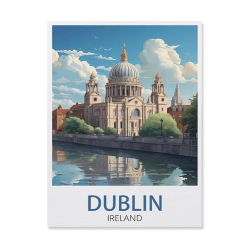 1000 Stück Puzzle，Dublin Irland，Erwachsene Kinder Holz Spielzeug Lernspiel（75x50cm）-R72 von YYHMKBYY