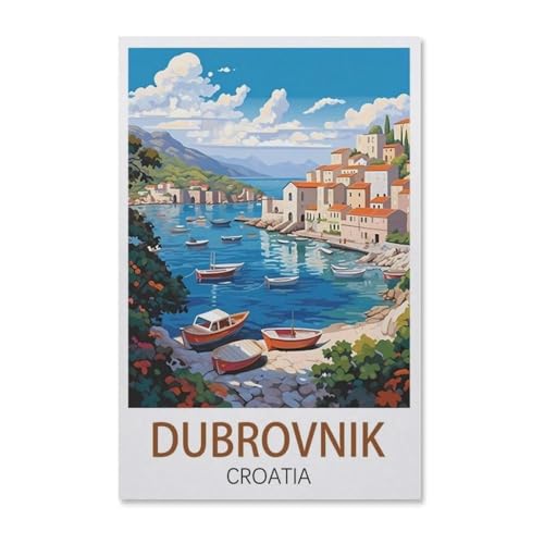 1000 Stück Puzzle，Dubrovnik Kroatien，Erwachsene Kinder Holz Spielzeug Lernspiel（75x50cm）-AB38 von YYHMKBYY