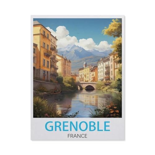 1000 Stück Puzzle，Grenoble Frankreich，Erwachsene Kinder Holz Spielzeug Lernspiel（75x50cm）-AL65 von YYHMKBYY