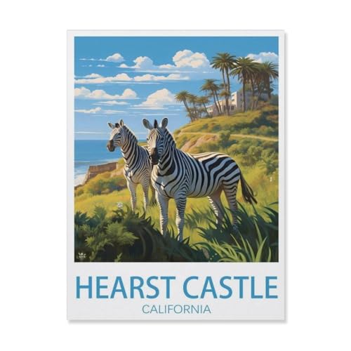 1000 Stück Puzzle，Hearst Castle，Erwachsene Kinder Holz Spielzeug Lernspiel（75x50cm）-Q99 von YYHMKBYY