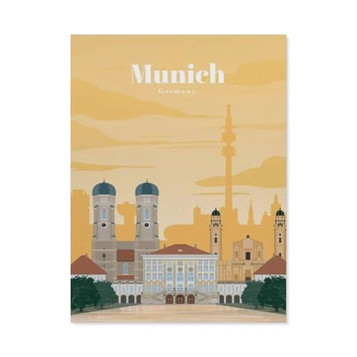 1000 Stück Puzzle，München, Deutschland，Erwachsene Kinder Holz Spielzeug Lernspiel（75x50cm）-AS27 von YYHMKBYY