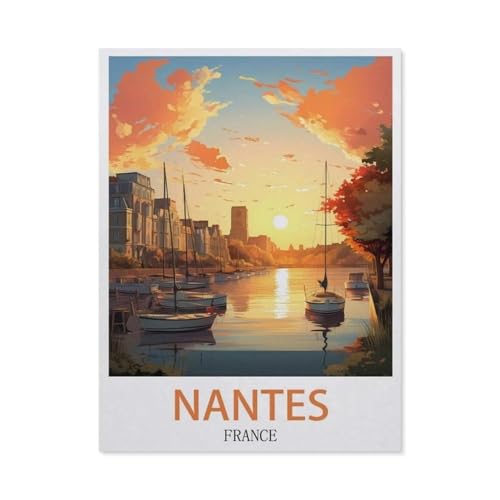 1000 Stück Puzzle，Nantes France，Erwachsene Kinder Holz Spielzeug Lernspiel（75x50cm）-BS67 von YYHMKBYY