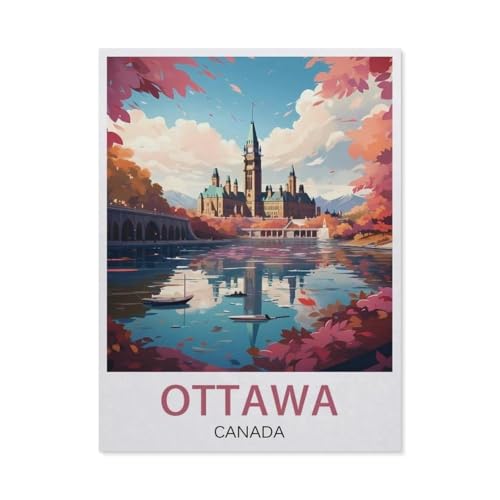 1000 Stück Puzzle，Ottawa Kanada，Erwachsene Kinder Holz Spielzeug Lernspiel（75x50cm）-AY87 von YYHMKBYY