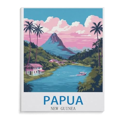 1000 Stück Puzzle，Papua-Neuguinea，Erwachsene Kinder Holzs pielzeug Lernspiel（75x50cm）-I91 von YYHMKBYY