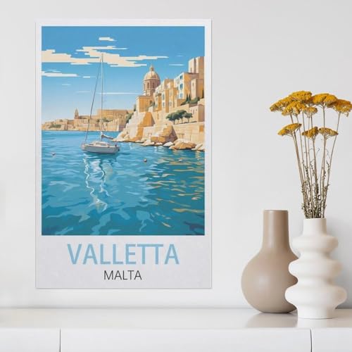 1000 Stück Puzzle，Valletta, Malta，Erwachsene Kinder Holz Spielzeug Lernspiel（75x50cm）-Z88 von YYHMKBYY