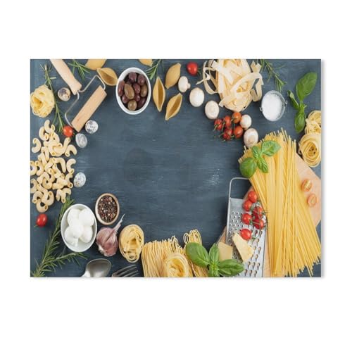 1000 Stück Puzzle，italienische Küche mit Nudeln- und Pasta auf origineller Holzlöffel，Erwachsene Kinder Karton s pielzeug Lernspiel（38x26cm-34 von YYHMKBYY