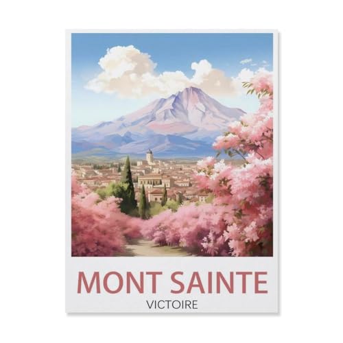 1000 Stück Puzzle Für Erwachsene Puzzle Holz Puzzle，Montagne Sainte Victoire，Puzzles DIY Pädagogisches Puzzlespiel Kinder Familienspiele（75x50cm）-Q41 von YYHMKBYY