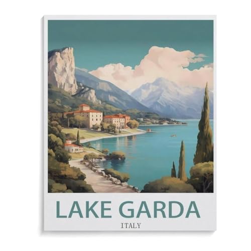 1000 Stück Puzzle Für Erwachsene Puzzle Papier Puzzle，Gardasee Italien，Puzzles DIY Pädagogisches Puzzlespiel Kinder Familienspiele（50x70cm）-L27 von YYHMKBYY