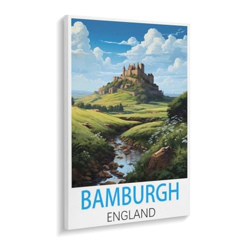 1000-Stück Puzzle Für Erwachsene Und Kinder-Holz Puzzle，Bamburgh England，Familie Interaktive Spiele Große Ferien Freizeit（75x50cm）-U20 von YYHMKBYY