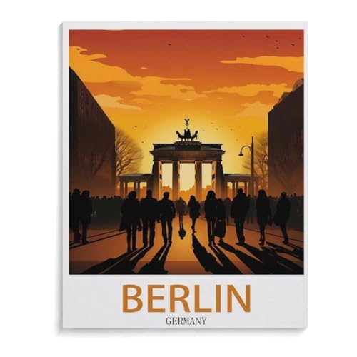 1000-Stück Puzzle Für Erwachsene Und Kinder-Holz Puzzle，Berlin, Deutschland，Familie Interaktive Spiele Große Ferien Freizeit（75x50cm）-K55 von YYHMKBYY