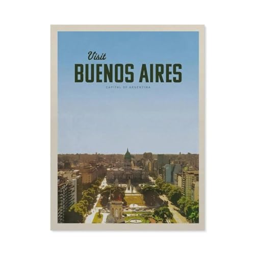 1000-Stück Puzzle Für Erwachsene Und Kinder-Holz Puzzle，Buenos Aires，Familie Interaktive Spiele Große Ferien Freizeit（75x50cm）-AS43 von YYHMKBYY