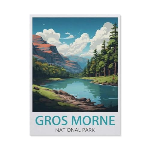 1000-Stück Puzzle Für Erwachsene Und Kinder-Holz Puzzle，Gros Morne，Familie Interaktive Spiele Große Ferien Freizeit（75x50cm）-AZ3 von YYHMKBYY