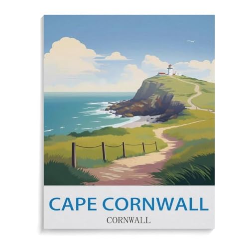 1000-Stück Puzzle Für Erwachsene Und Kinder-Holz Puzzle，Kap Cornwall Cornwall，Familie Interaktive Spiele Große Ferien Freizeit（75x50cm）-M1 von YYHMKBYY