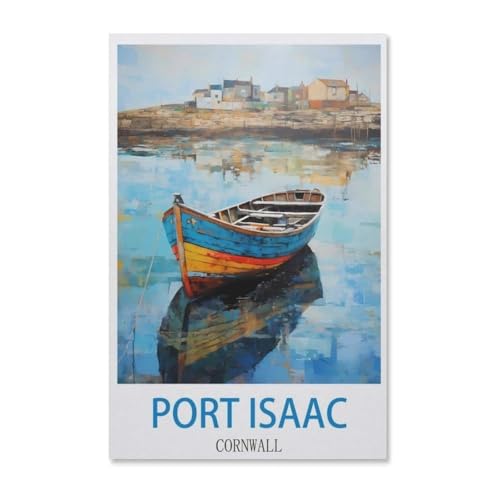 1000-Stück Puzzle Für Erwachsene Und Kinder-Holz Puzzle，Port Isaac Cornwall，Familie Interaktive Spiele Große Ferien Freizeit（75x50cm）-H63 von YYHMKBYY