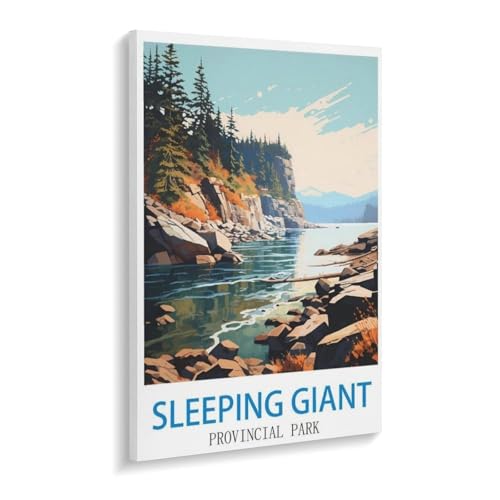 1000-Stück Puzzle Für Erwachsene Und Kinder-Holz Puzzle，Sleeping Giant Provincial Park，Familie Interaktive Spiele Große Ferien Freizeit（75x50cm）-X85 von YYHMKBYY