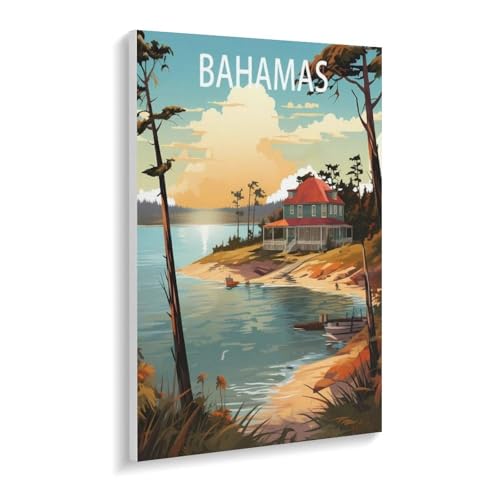 1000 Teile Puzzle Für Erwachsene Und Kinder，Bahamas Strand，Stressabbau Herausforderung Bodenpuzzle DIY Home Wanddekoration（50x70cm）-X95 von YYHMKBYY