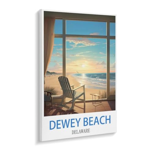 1000 Teile Puzzle Für Erwachsene Und Kinder，Dewey Beach, Delaware，Stressabbau Herausforderung Bodenpuzzle DIY Home Wanddekoration（50x70cm）-W49 von YYHMKBYY