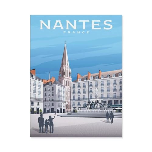 1000 Teile Puzzle Für Erwachsene Und Kinder，Frankreich Nantes Castle Museum，Stressabbau Herausforderung Bodenpuzzle DIY Home Wanddekoration（38x26cm）-BK87 von YYHMKBYY