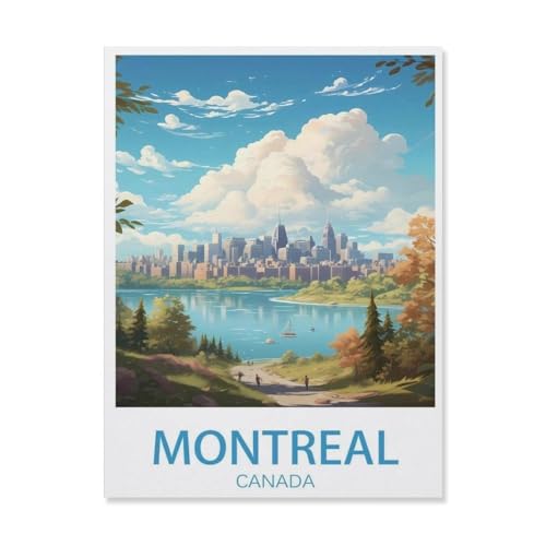 1000 Teile Puzzle Für Erwachsene Und Kinder，Montreal Kanada，Stressabbau Herausforderung Bodenpuzzle DIY Home Wanddekoration（38x26cm）-R25 von YYHMKBYY