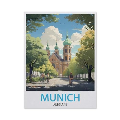 1000 Teile Puzzle Für Erwachsene Und Kinder，München, Deutschland，Stressabbau Herausforderung Bodenpuzzle DIY Home Wanddekoration（38x26cm）-AW94 von YYHMKBYY