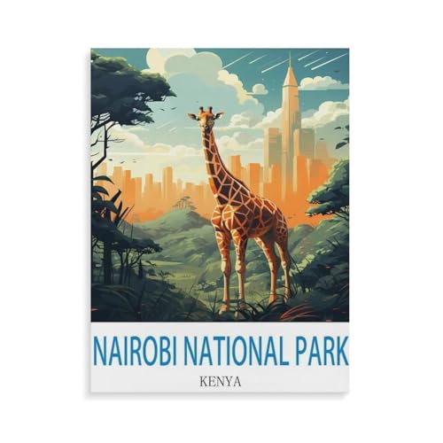 1000 Teile Puzzle Für Erwachsene Und Kinder，Nairobi Nationalpark Kenia，Stressabbau Herausforderung Bodenpuzzle DIY Home Wanddekoration（38x26cm）-P6 von YYHMKBYY