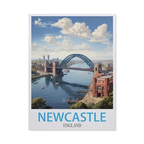 1000 Teile Puzzle Für Erwachsene Und Kinder，Newcastle England，Stressabbau Herausforderung Bodenpuzzle DIY Home Wanddekoration（38x26cm）-BQ74 von YYHMKBYY