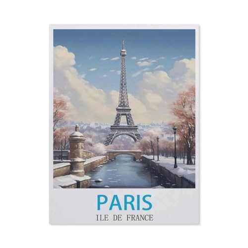 1000 Teile Puzzle Für Erwachsene Und Kinder，Paris ILE de France，Stressabbau Herausforderung Bodenpuzzle DIY Home Wanddekoration（38x26cm）-BS20 von YYHMKBYY