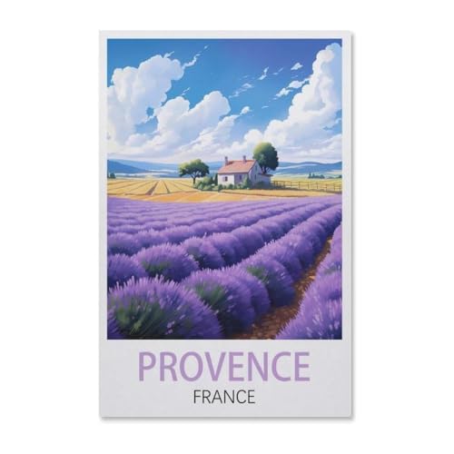 1000 Teile Puzzle Für Erwachsene Und Kinder，Provence Frankreich，Stressabbau Herausforderung Bodenpuzzle DIY Home Wanddekoration（38x26cm）-AA91 von YYHMKBYY