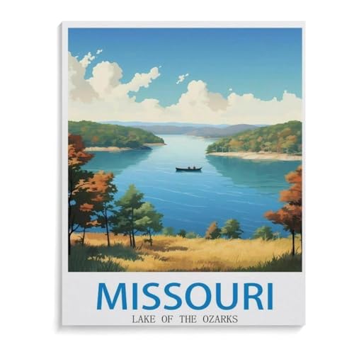 1000 Teile Puzzle Für Erwachsene Und Kinder，See der Ozarks Missouri，Stressabbau Herausforderung Bodenpuzzle DIY Home Wanddekoration（38x26cm）-K65 von YYHMKBYY