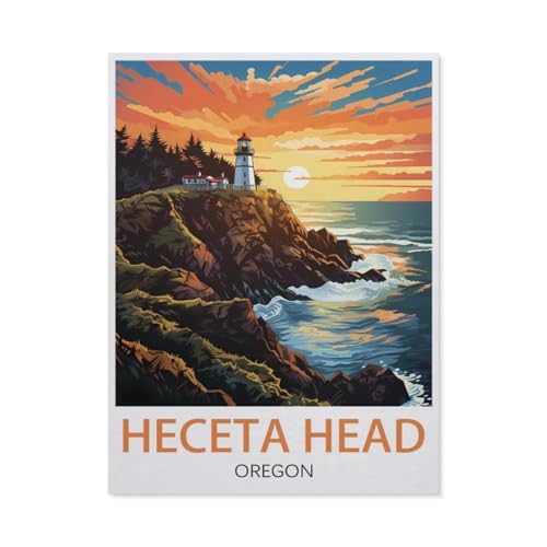 1000 Teile Puzzle Papier，Heceta Head Oregon，Kreative Schwierige Puzzles Pädagogisches Stressfreisetzung Spielzeug Für Erwachsene Kinder，Haus Dekoration Geschenk（50x70cm）-AZ80 von YYHMKBYY