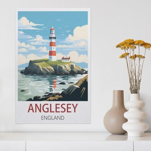 Anglesey, England，Puzzle 1000 Teile Papier Puzzle Erwachsene Kinder Lernspielzeug Familie Dekompressionsspiel（38x26cm）-Z63 von YYHMKBYY