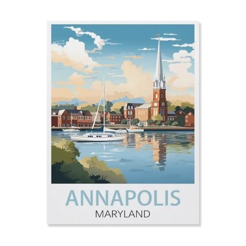 Annapolis, Maryland，Puzzles 1000 Teile für Erwachsene, Klassische Puzzle Jungen Mädchen Puzzle für Kinder Teenager Lernspiel Spielzeug（38x26cm）-S89 von YYHMKBYY