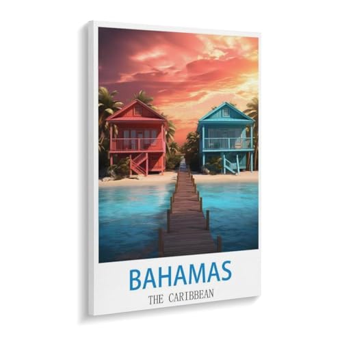 Bahamas Karibik，1000 Stück Erwachsene Holz Landschaft Puzzles Für Kinder Lernspielzeug Geschenke（75x50cm）-V34 von YYHMKBYY