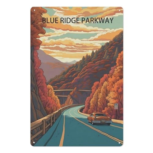 Blue Ridge Parkway，Puzzle 1000 Teile Papier Puzzle Erwachsene Kinder Lernspielzeug Familie Dekompressionsspiel（50x70cm）-AE78 von YYHMKBYY