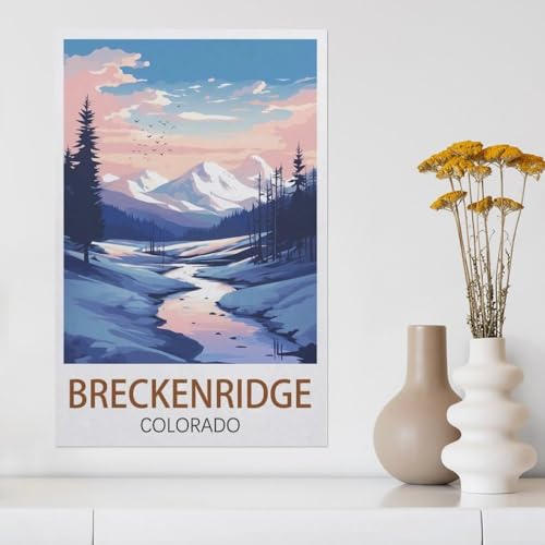 Breckenridge, Colorado，1000 Stück Erwachsene Holz Landschaft Puzzles Für Kinder Lernspielzeug Geschenke（75x50cm）-AA45 von YYHMKBYY