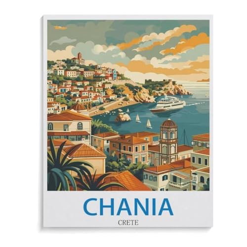 Cania Kreta，Holz Puzzle 1000 Teile Spielzeug Für Erwachsene Dekompressionsspiel（75x50cm）-M35 von YYHMKBYY