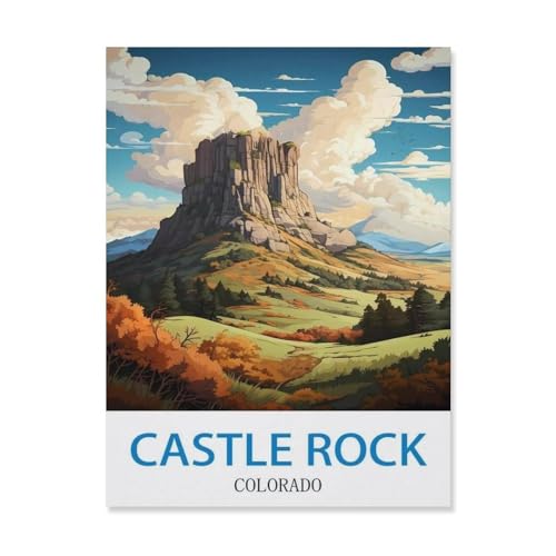 Castle Rock, Colorado，Holz Puzzle 1000 Teile Spielzeug Für Erwachsene Dekompressionsspiel（75x50cm）-S22 von YYHMKBYY