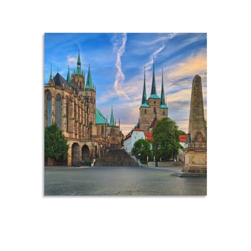 Dom von Erfurt，Puzzle 1000 Teile für Erwachsene, Klassische Puzzle Puzzle Schwierig für Kid Surprise Birthday für Family Home Decor Art Puzzle（38x26cm）-218 von YYHMKBYY