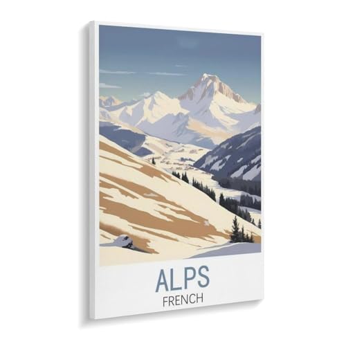 Erwachsene Puzzle 1000 Stück DIY Holz pielzeug，Alpen Frankreich，Creative Einzigartiges Geschenk Persönlichkeit Spiel Erwachsener Kind Puzzle Spielzeug（75x50cm）-W33 von YYHMKBYY