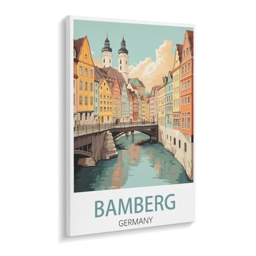 Erwachsene Puzzle 1000 Stück DIY Holz pielzeug，Bamberg Deutschland，Creative Einzigartiges Geschenk Persönlichkeit Spiel Erwachsener Kind Puzzle Spielzeug（75x50cm）-X6 von YYHMKBYY