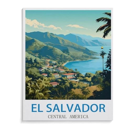 Erwachsene und Kinder Puzzle 1000 Teile Puzzle，EL Salvador Mittelamerika，einfaches Puzzlespiel Rollenpuzzle Lernspiel Spielzeug Familie Dekoration（38x26cm）-K100 von YYHMKBYY