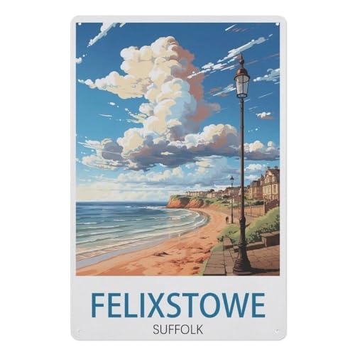 Erwachsene und Kinder Puzzle 1000 Teile Puzzle，Felixstowe Suffolk，einfaches Puzzlespiel Rollenpuzzle Lernspiel Spielzeug Familie Dekoration（38x26cm）-AE91 von YYHMKBYY