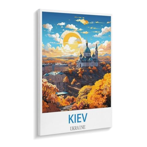 Erwachsene und Kinder Puzzle 1000 Teile Puzzle，Kiew Ukraine，einfaches Puzzlespiel Rollenpuzzle Lernspiel Spielzeug Familie Dekoration（50x70cm）-W84 von YYHMKBYY